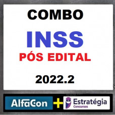 COMBO - INSS - TÉCNICO DO SEGURO SOCIAL - PACOTE COMPLETO + PASSO ESTRATÉGICO - ESTRATEGIA + ALFACON - PÓS EDITAL