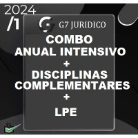 COMBO ANUAL INTENSIVO (MÓDULOS INTENSIVOS I E II + COMPLEMENTARES + LPE) - G7 JURÍDICO 2024