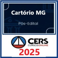 Cartório MG (Cartório Minas Gerais) Pós Edital – Cers 2025